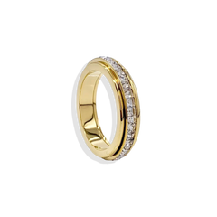 Crystal Statement Spinning Fidget Ring