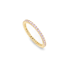 June Birthstone Eternity Stacking Ring