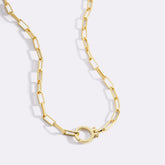 Mint Paperclip Necklace