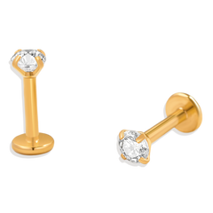 Crystal Sleeper Flatback Studs | 18g