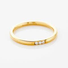 Triple Bezel Ring