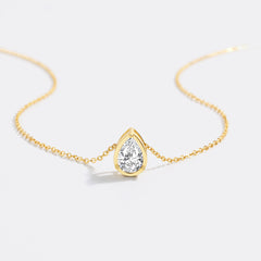 Diamond Teardrop Necklace