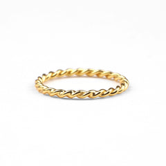 Dainty Braided Stacking Ring