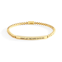 Don't Let The Hard Days Win Beaded Inspire Bracelet