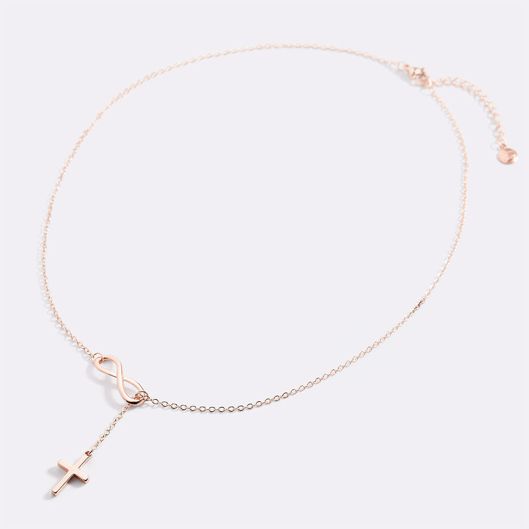 Infinity Cross Pendant Necklace