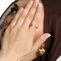 Triple Bezel Ring