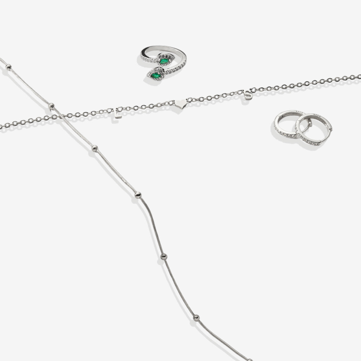 Pave Huggie Hoop Earrings