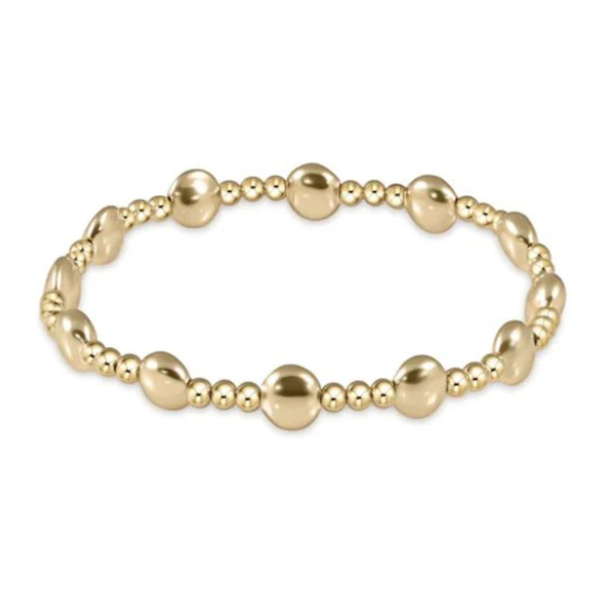 Honesty Sincerity Gold 6mm Bead Bracelet