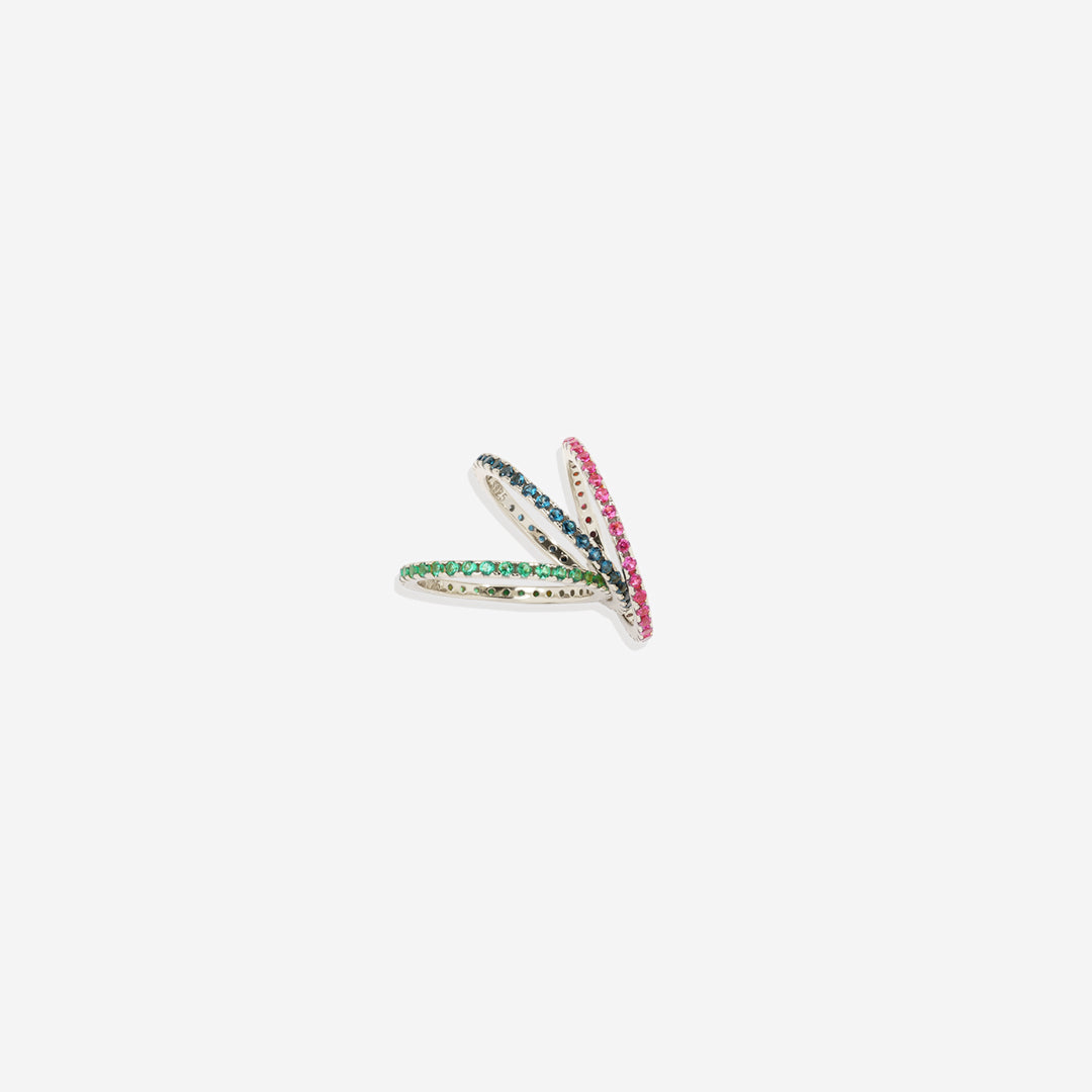 June Birthstone Eternity Stacking Ring