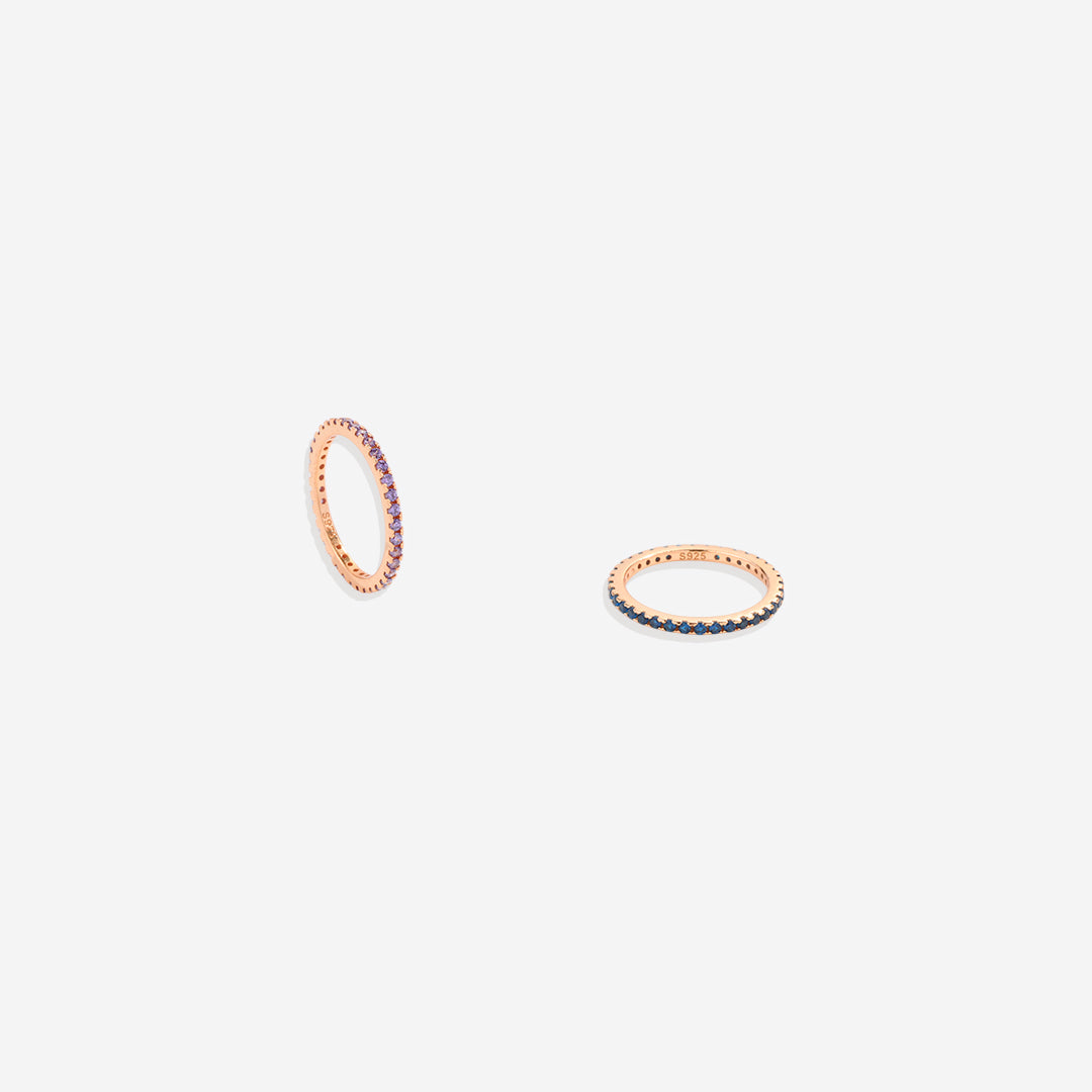 June Birthstone Eternity Stacking Ring