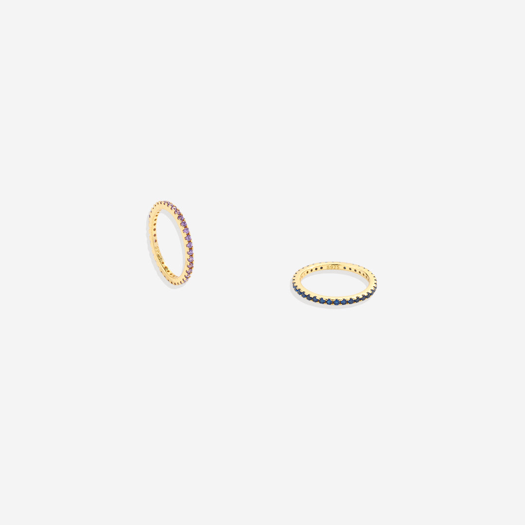 June Birthstone Eternity Stacking Ring