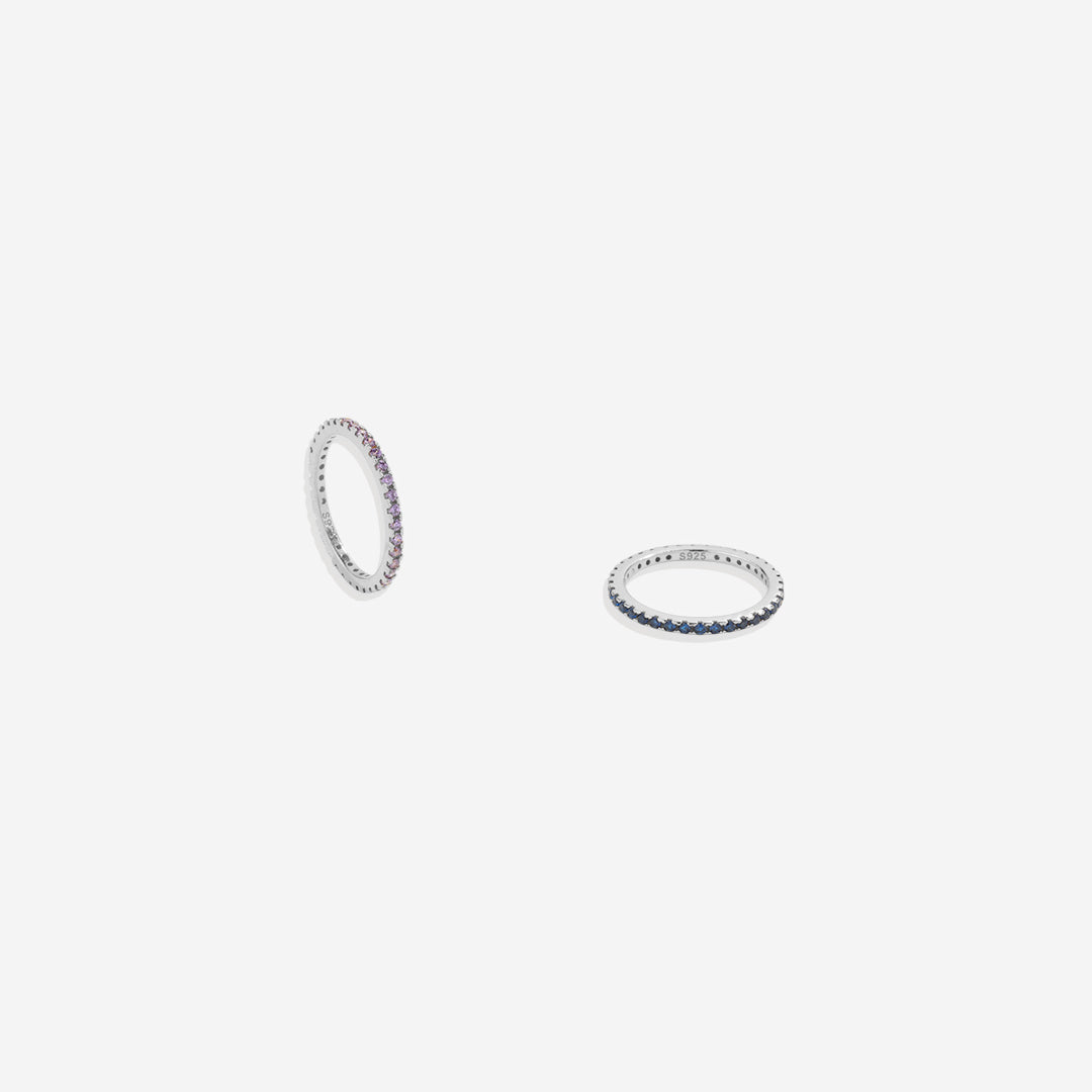 June Birthstone Eternity Stacking Ring