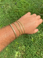 Franco Bracelet - 14k Gold Vermeil 925 Sterling Silver - 7"-9" - 2.5mm-5mm